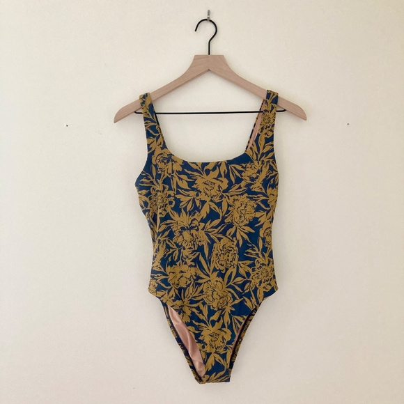 Madewell One-piece Scoopneck Floral Swimsuit NWT - Picture 5 of 6